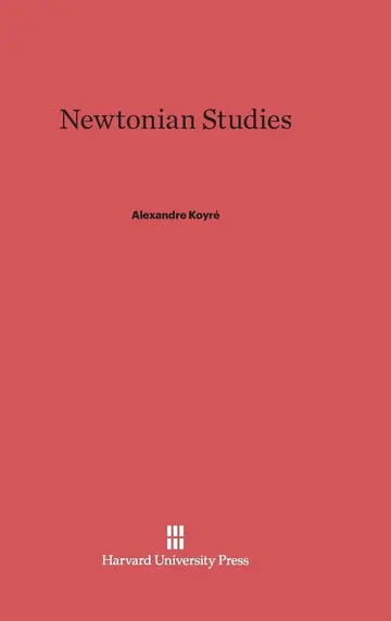 Cover of Newtonian Studies