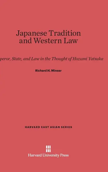 Cover of Japanese Tradition and Western Law