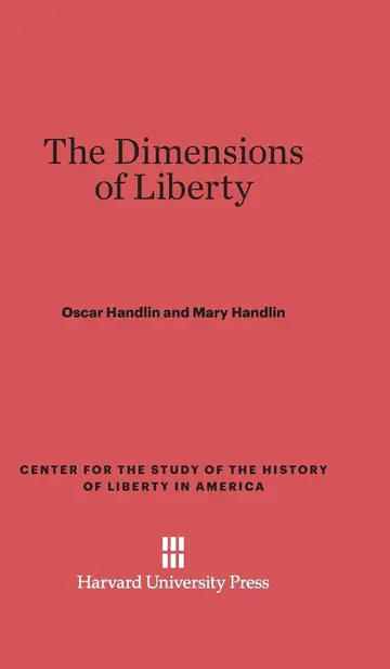 Cover of The Dimensions of Liberty