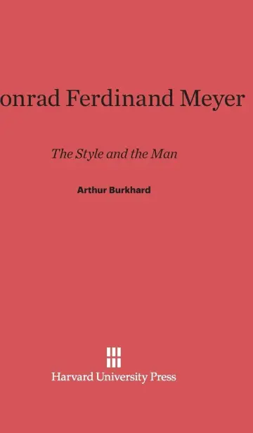 Cover of Conrad Ferdinand Meyer