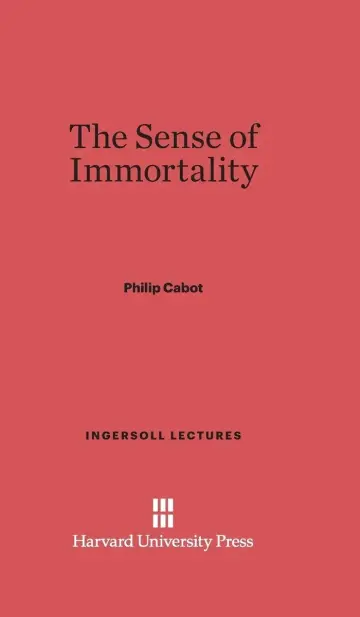 Cover of The Sense of Immortality