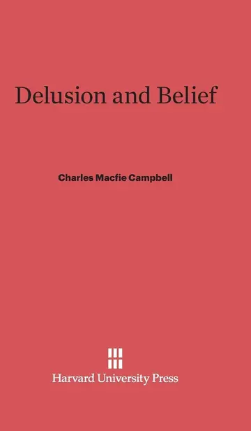 Cover of Delusion and Belief