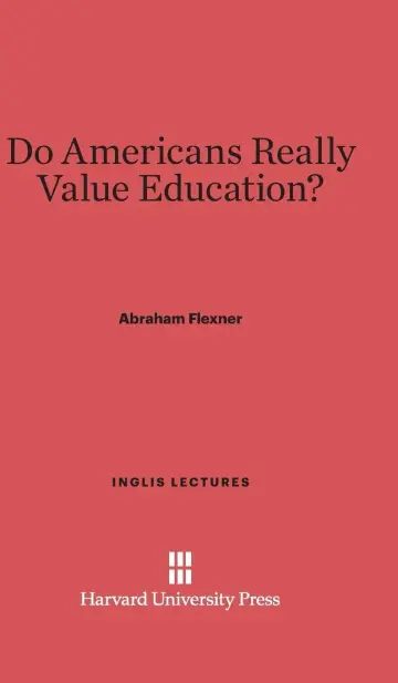 Cover of Do Americans Really Value Education?