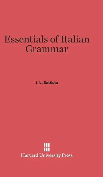Cover of Essentials of Italian Grammar