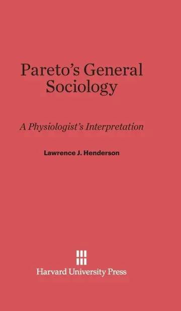 Cover of Pareto's General Sociology