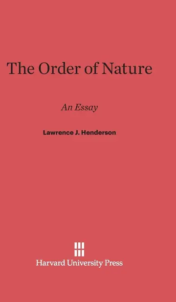 Cover of The Order of Nature