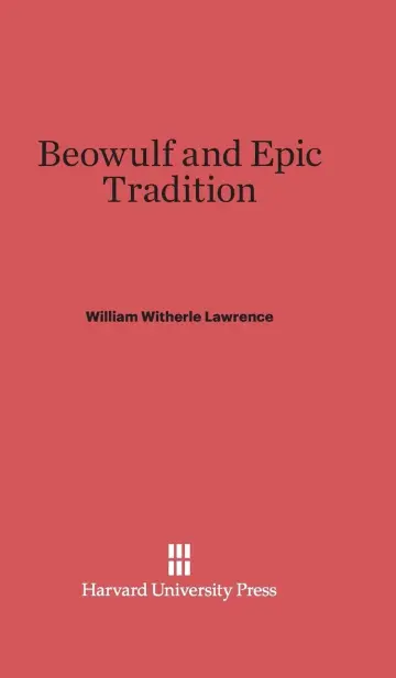 Cover of Beowulf and Epic Tradition