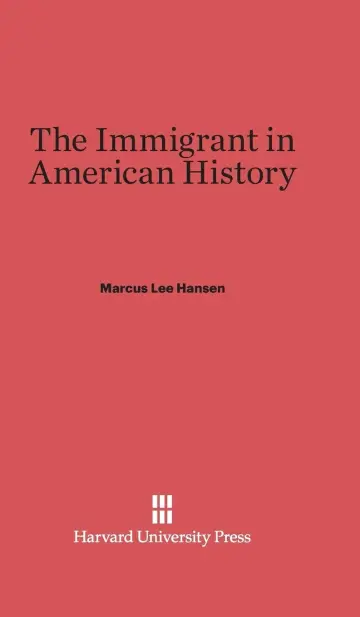 Cover of The Immigrant in American History
