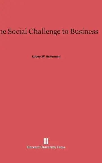 Cover of The Social Challenge to Business