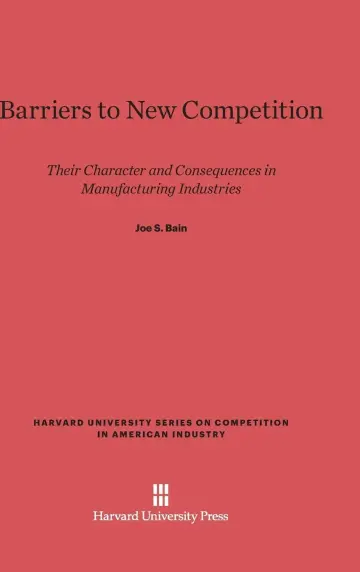 Cover of Barriers to New Competition