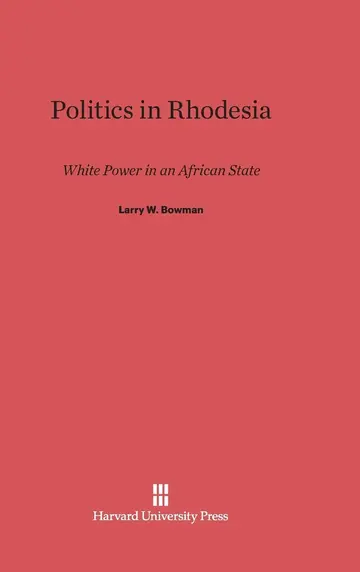Cover of Politics in Rhodesia
