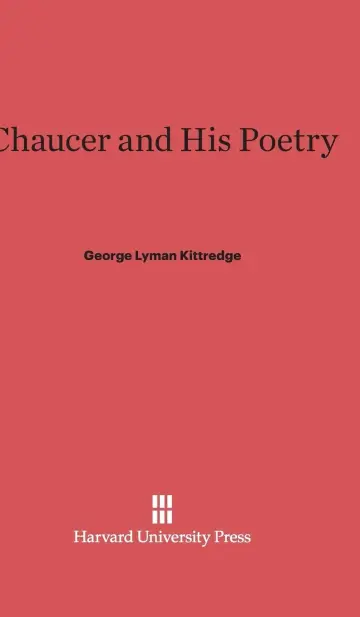 Cover of Chaucer and His Poetry