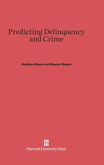 Cover of Predicting Delinquency and Crime