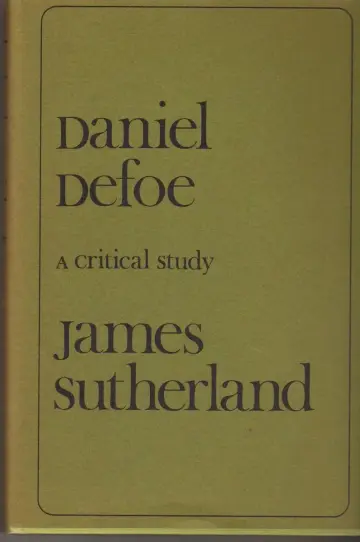 Cover of Daniel Defoe