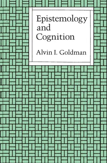 Cover of Epistemology and Cognition