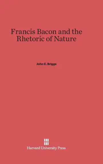 Cover of Francis Bacon and the Rhetoric of Nature