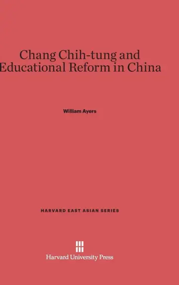 Cover of Chang Chih-Tung and Educational Reform in China