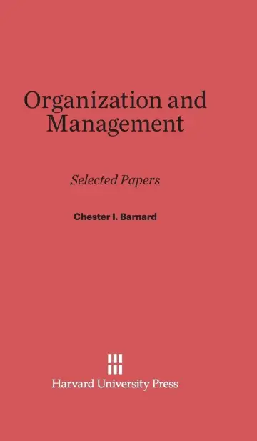 Cover of Organization and Management