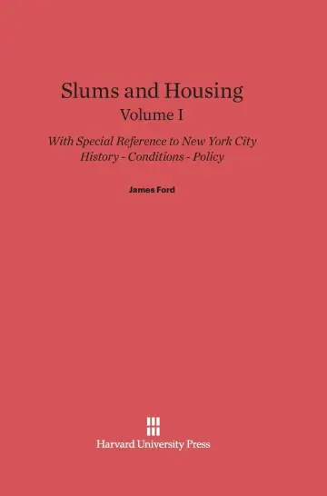 Cover of Slums and Housing