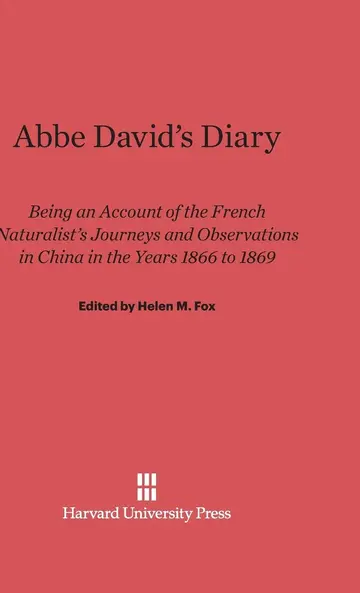 Cover of ABBE David's Diary