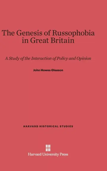 Cover of The Genesis of Russophobia in Great Britain