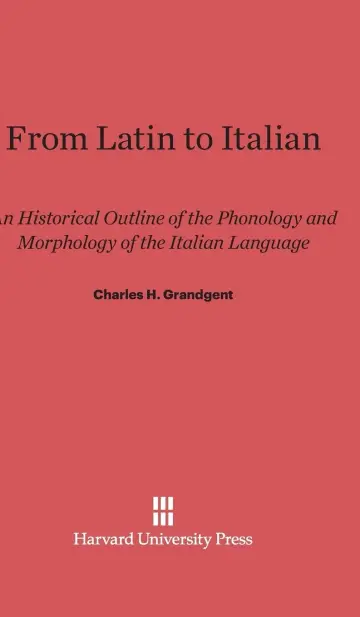 Cover of From Latin to Italian
