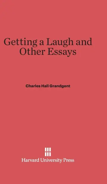 Cover of Getting a Laugh and Other Essays