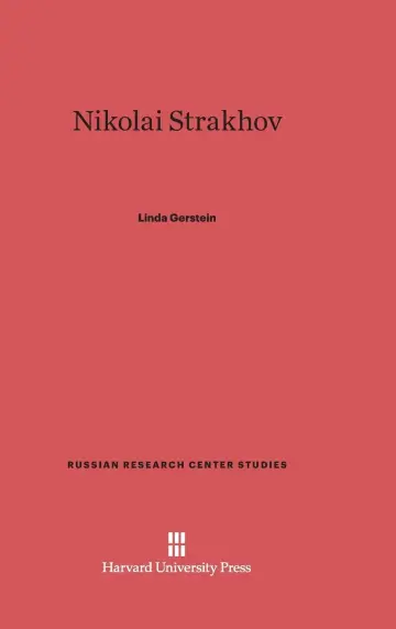 Cover of Nikolai Strakhov