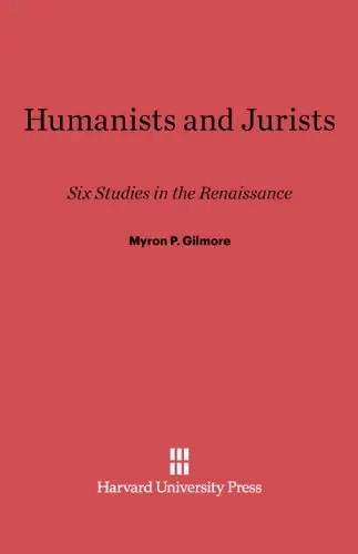 Cover of Humanists and Jurists