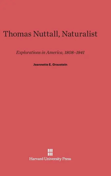 Cover of Thomas Nuttall, Naturalist