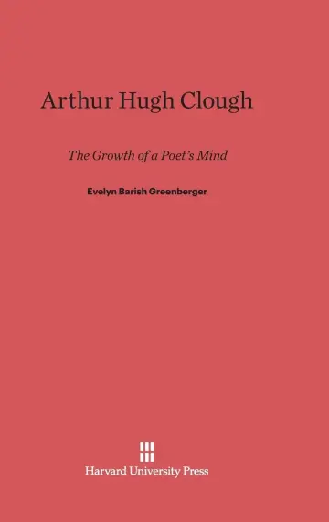 Cover of Arthur Hugh Clough