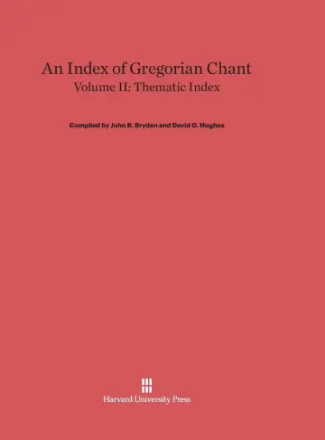 Cover of Thematic Index