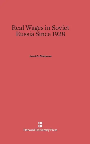 Cover of Real Wages in Soviet Russia Since 1928