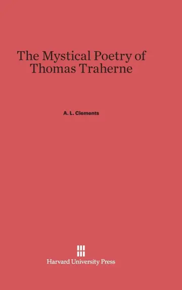 Cover of The Mystical Poetry of Thomas Traherne