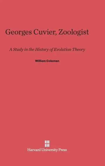 Cover of Georges Cuvier, Zoologist