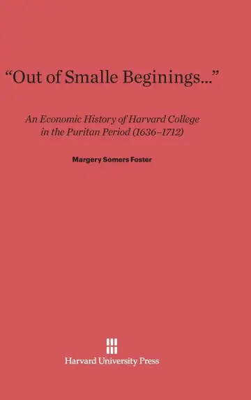 Cover of "Out of Smalle Beginnings..."