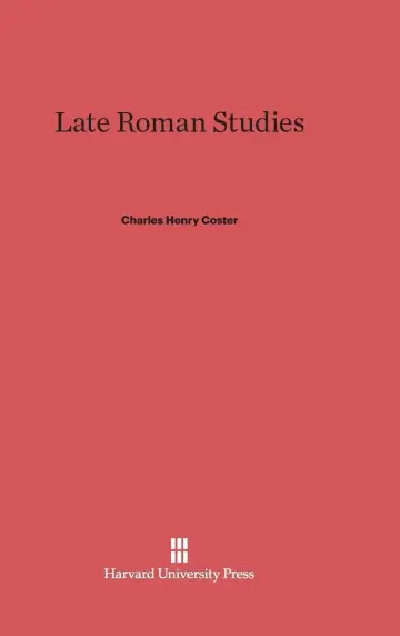 Cover of Late Roman Studies