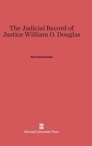 Cover of The Judicial Record of Justice William O. Douglas