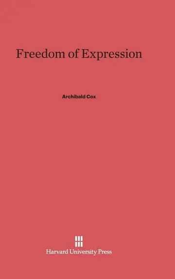 Cover of Freedom of Expression