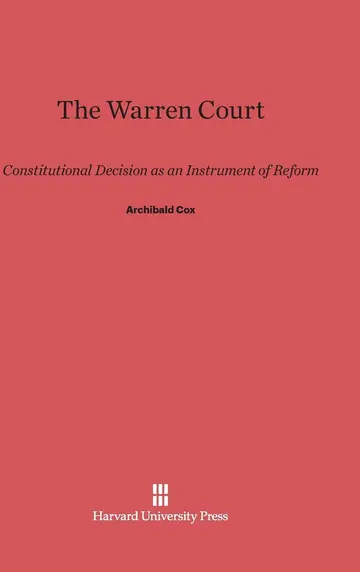 Cover of The Warren Court