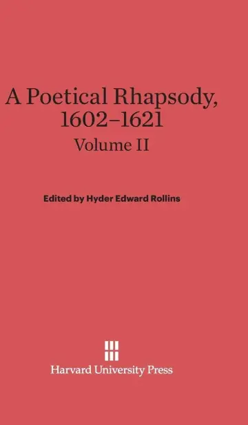 Cover of A Poetical Rhapsody, 1602-1621, Volume II