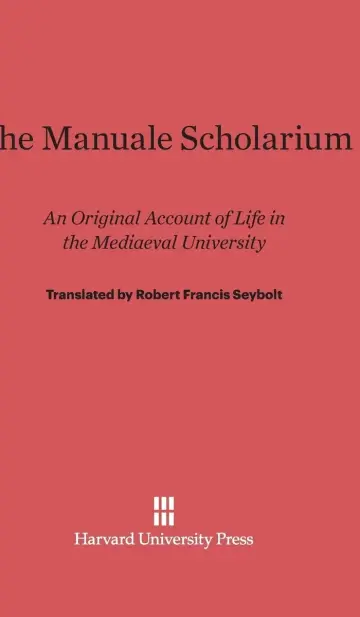 Cover of The Manuale Scholarium