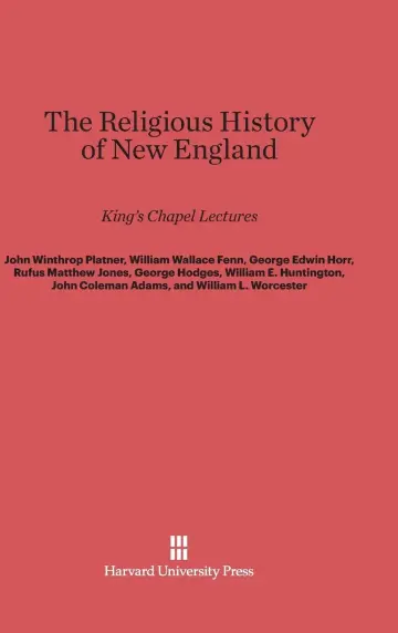Cover of The Religious History of New England