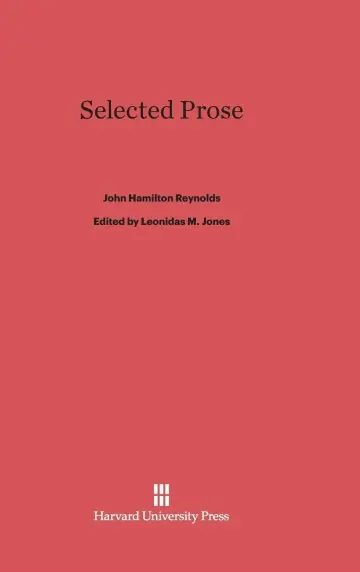 Cover of Selected Prose