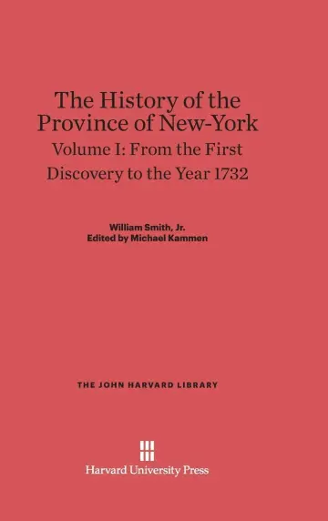 Cover of The History of the Province of New-York, Volume 1