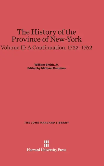 Cover of The History of the Province of New-York, Volume 2