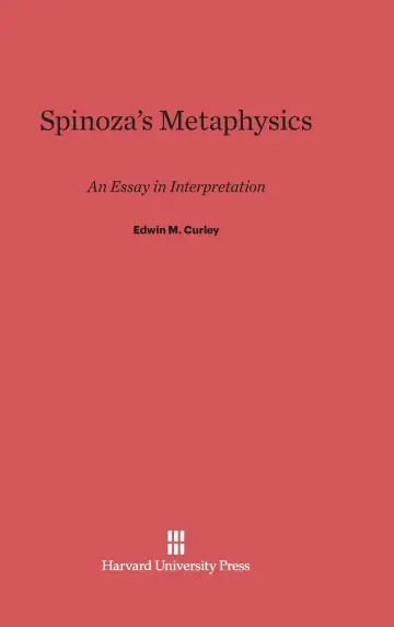 Cover of Spinoza's Metaphysics
