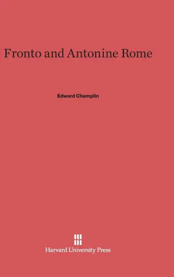 Cover of Fronto and Antonine Rome