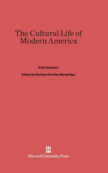 Cover of The Cultural Life of Modern America