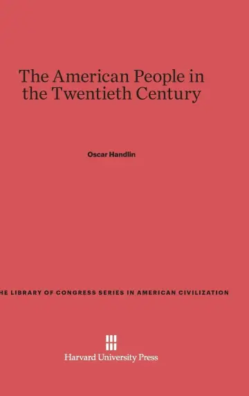 Cover of The American People in the Twentieth Century